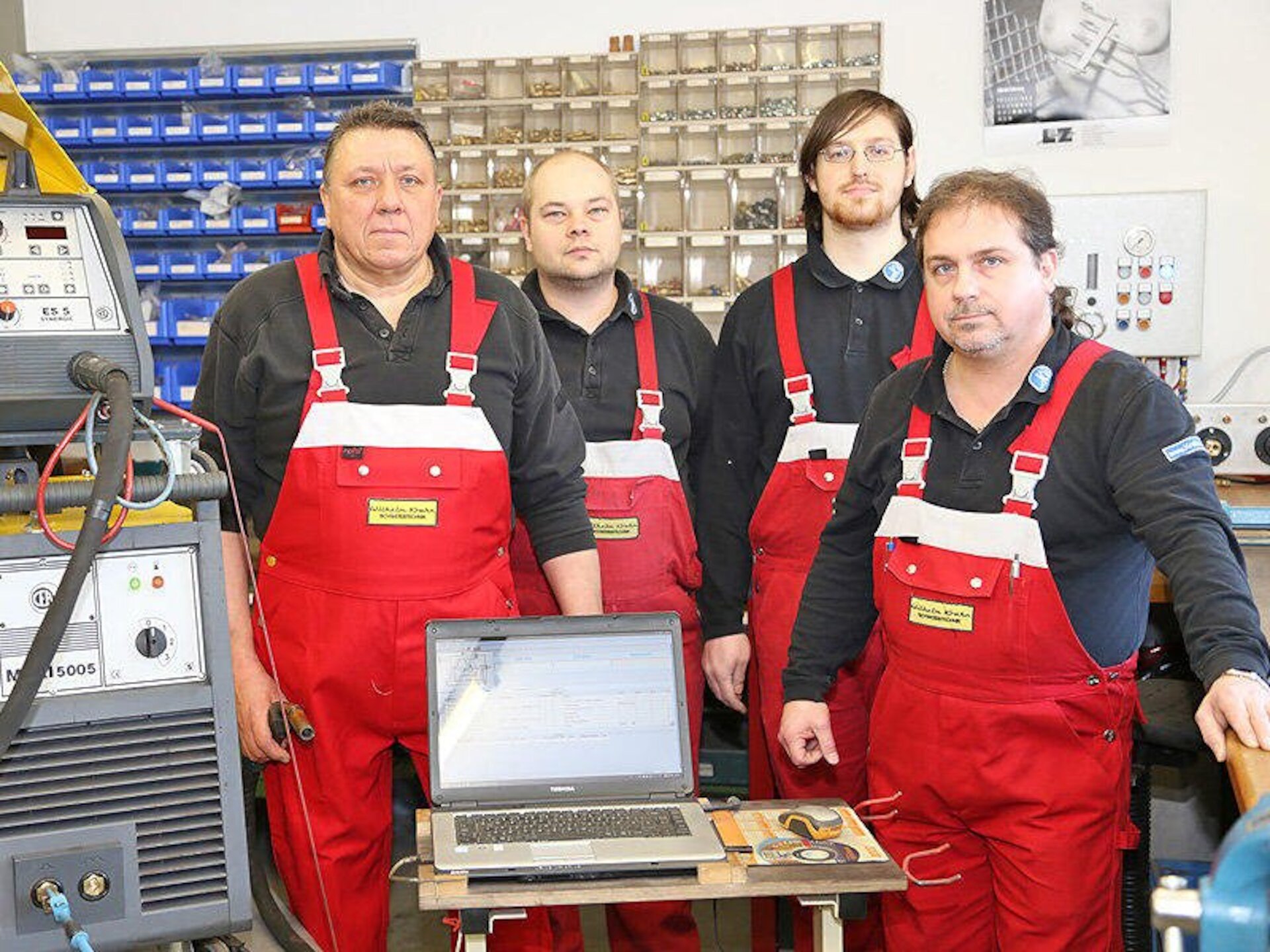 Mitarbeiter in der Werkstatt